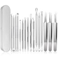 16 PCS  Kit Stainless Steel Acne Extractor Tools