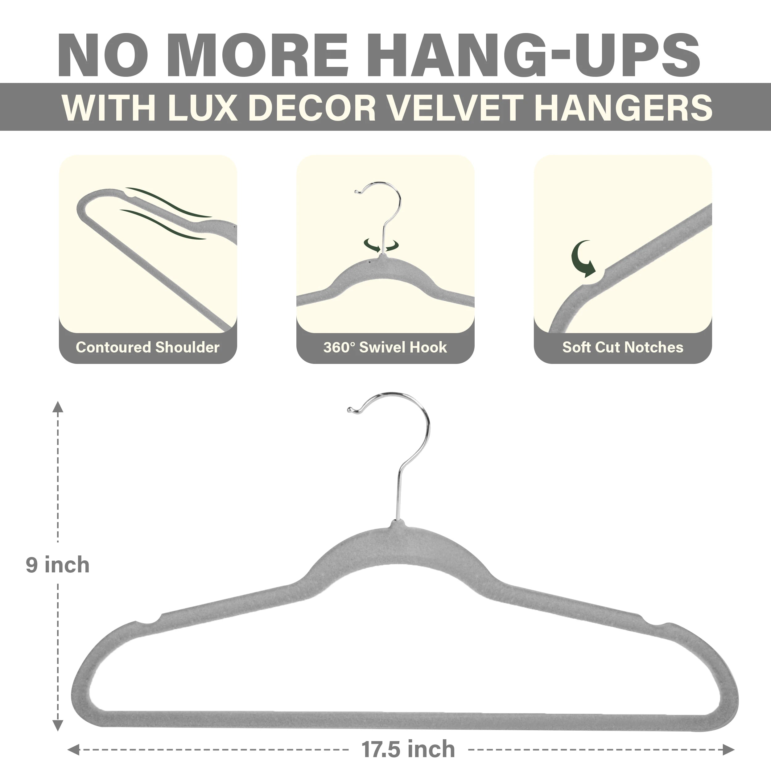 Velvet Hangers Non-Slip Heavy Duty