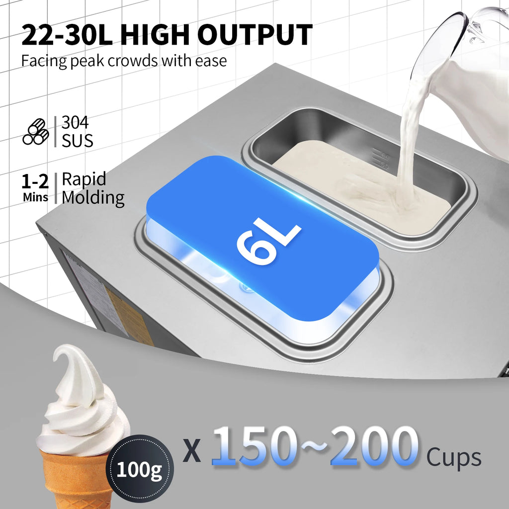 Commercial Soft Ice Cream Machine