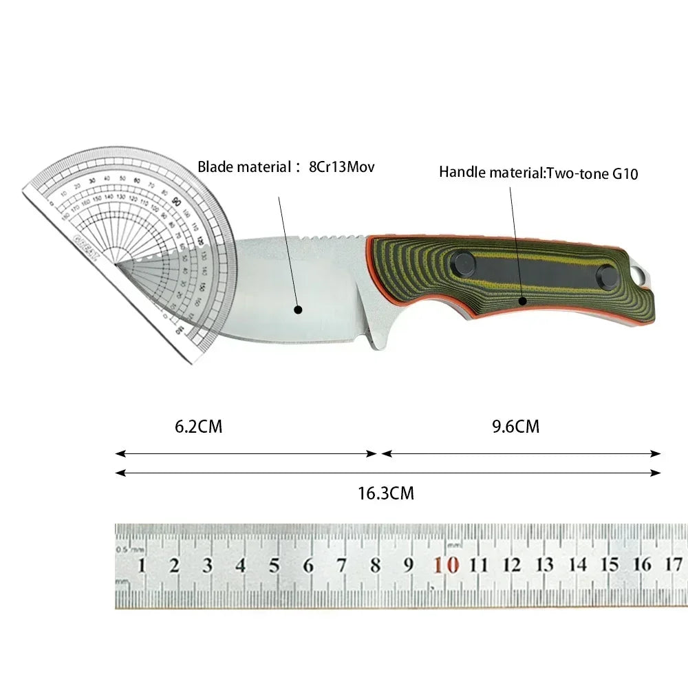 Fixed Blade Knife Camping EDC with  Sheath