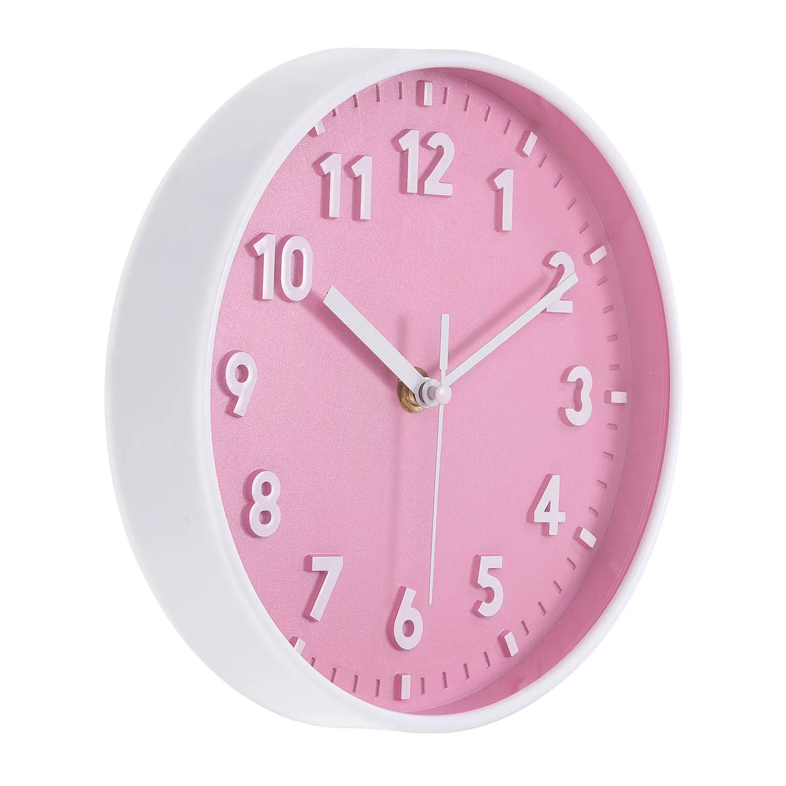 8 Inch Wall Clock Bedroom Decorative Pink