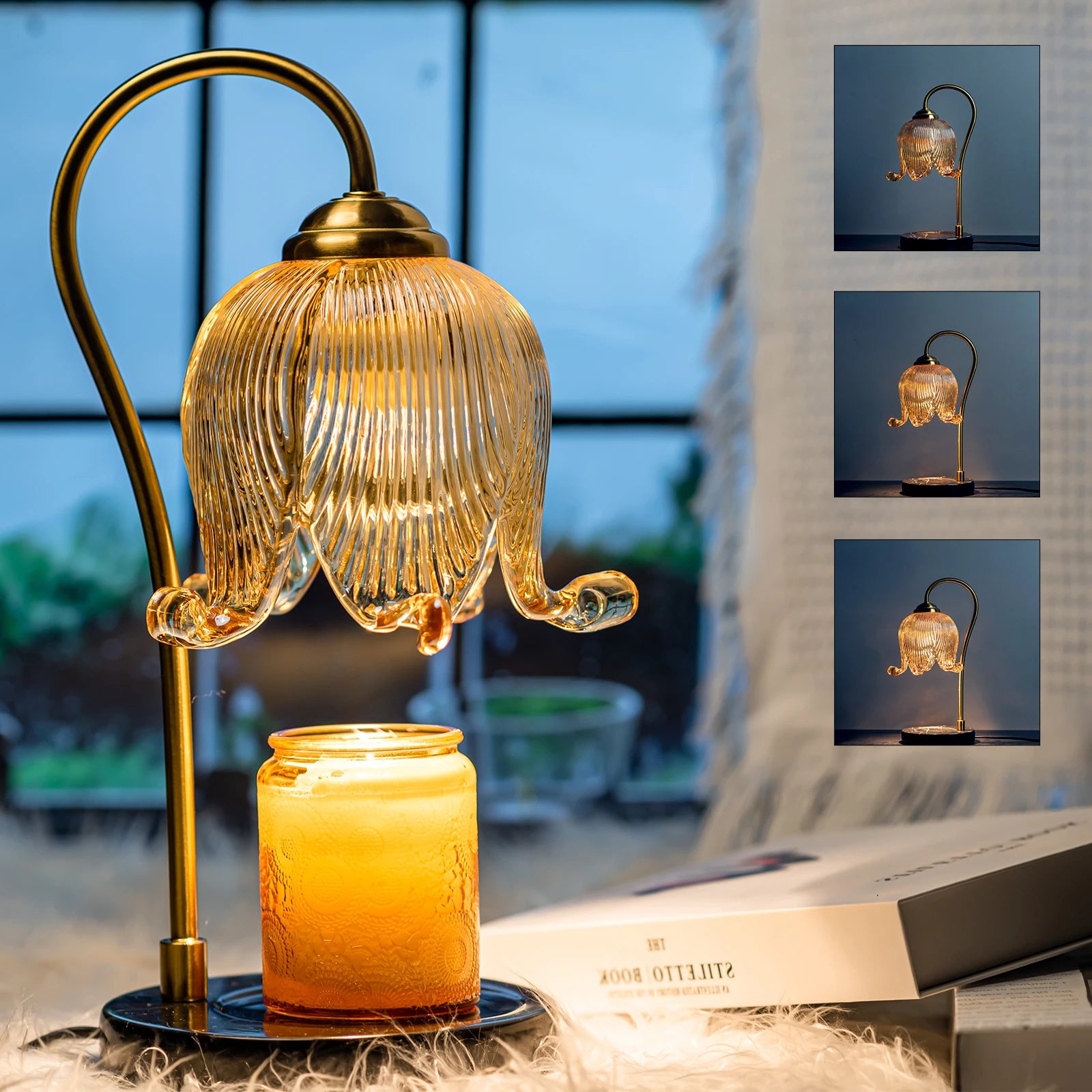 Tulip Flower Warm Candle Lamp French
