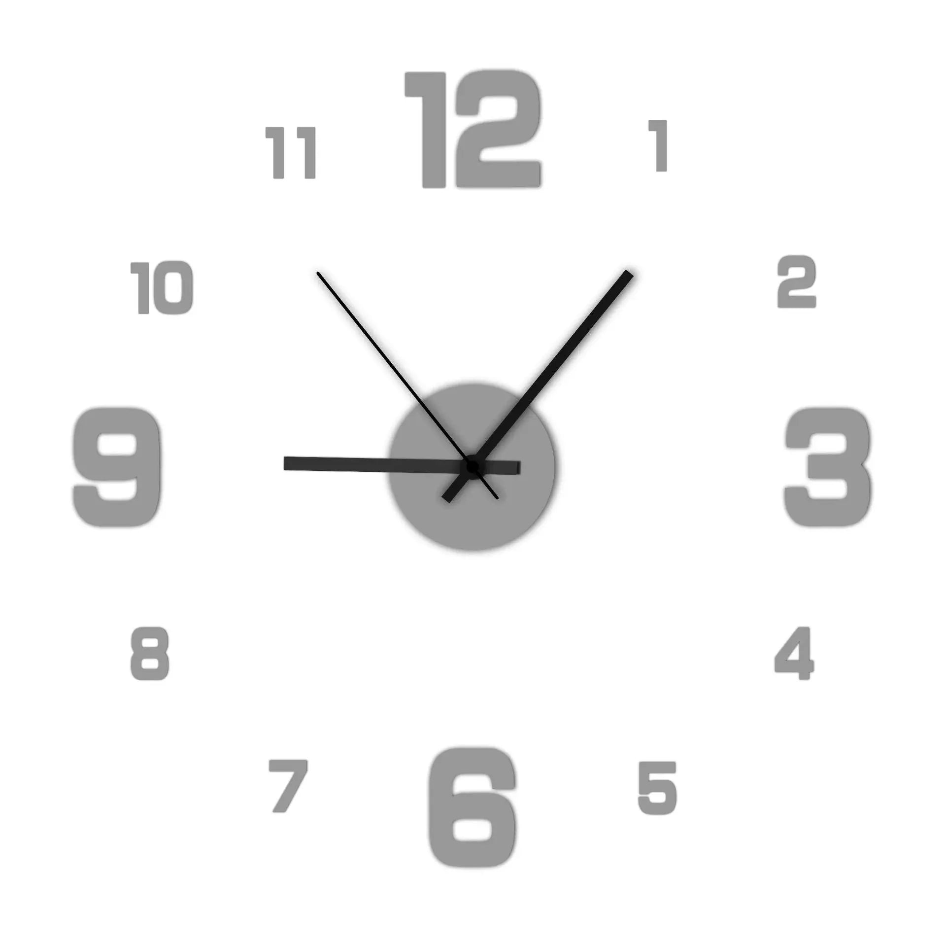 Creative Frameless Clock Living Room Office