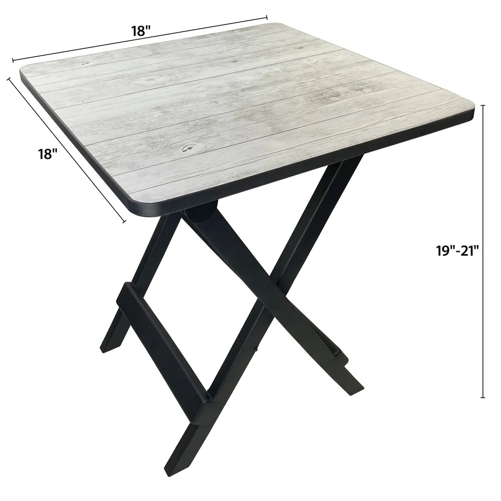 Adjustable Height Portable Folding Camp Table
