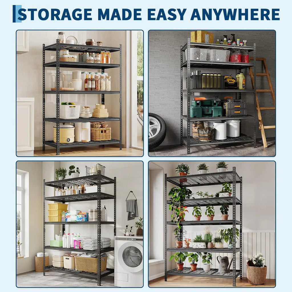 Heavy Duty 5 Tier Storage Shelves