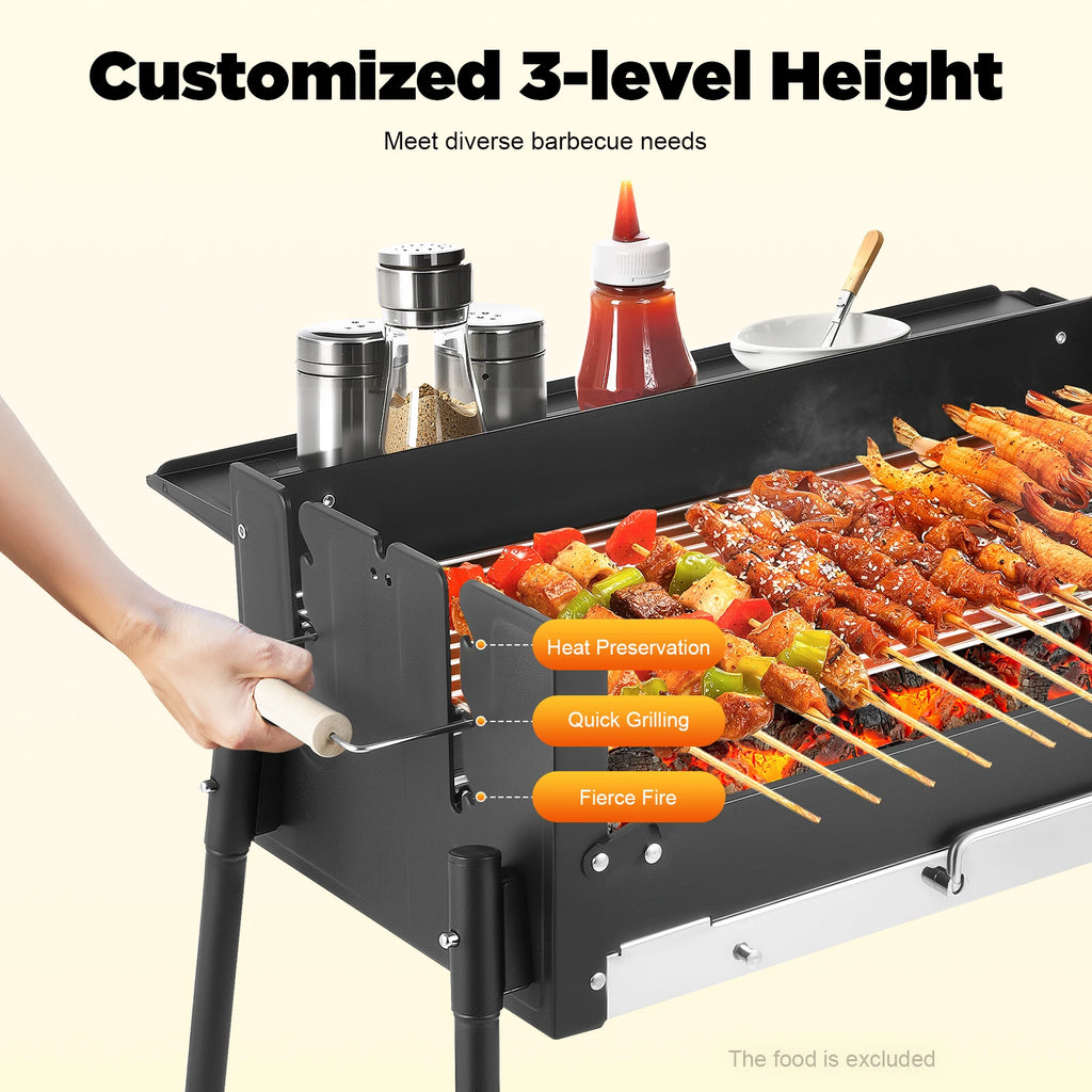 Portable Stainless Steel Outdoor Barbecue Grill