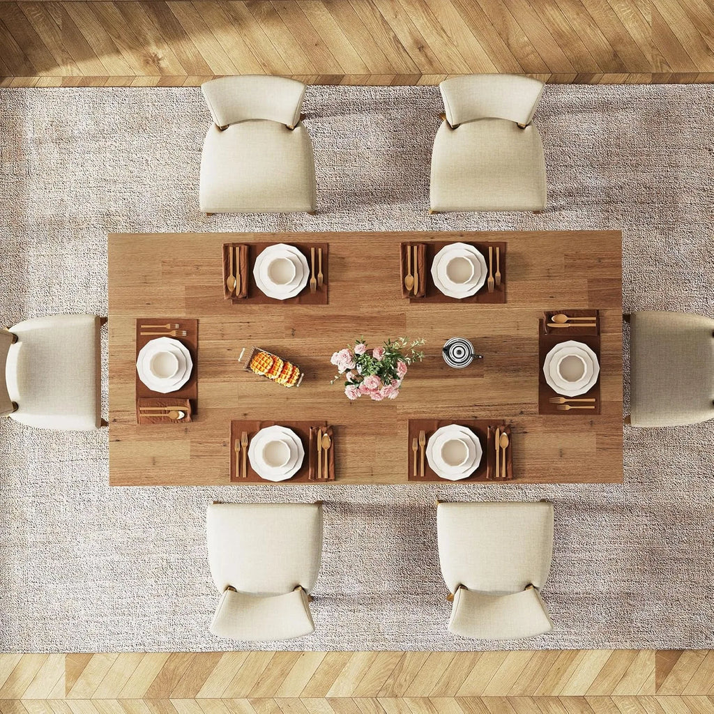 63-inch Dining Table for 4-6, Farmhouse