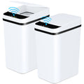 2 Pack 12L Bathroom Automatic Touchless Trash Cans