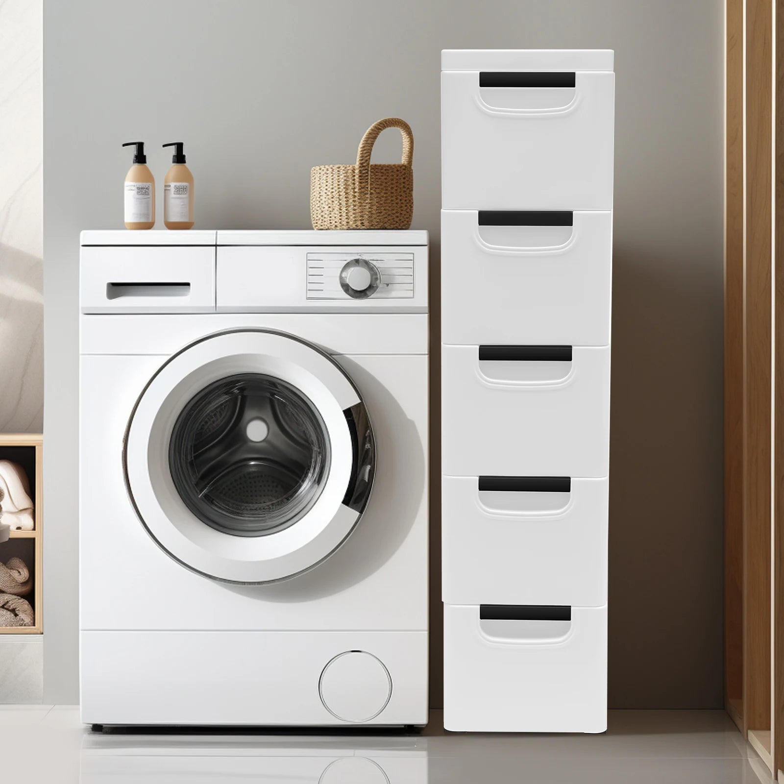 5-Drawer Rolling Storage Cabinet