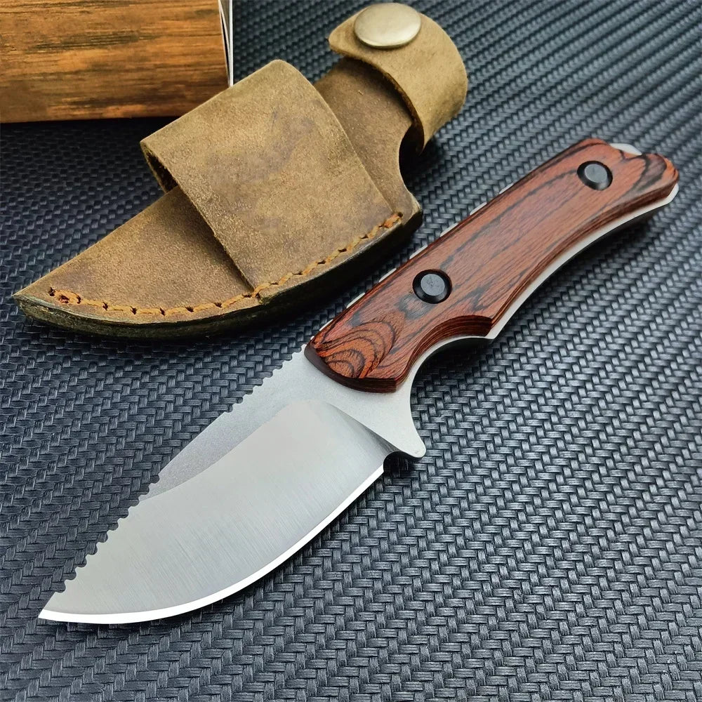 Fixed Blade Knife Camping EDC with  Sheath