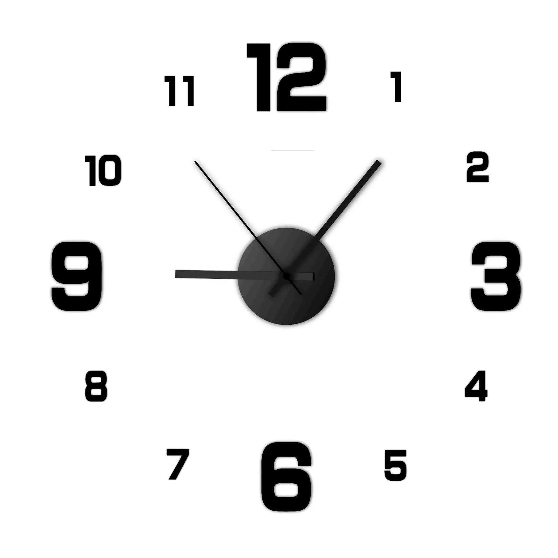 Creative Frameless Clock Living Room Office