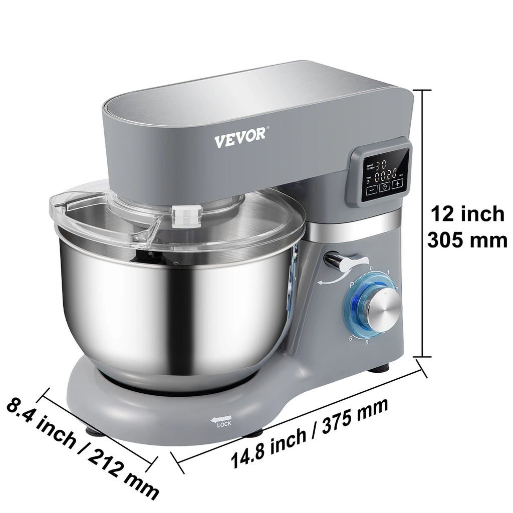 Stand Electric Dough Mixer  6 Speeds