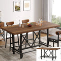 63-inch Dining Table for 4-6, Farmhouse