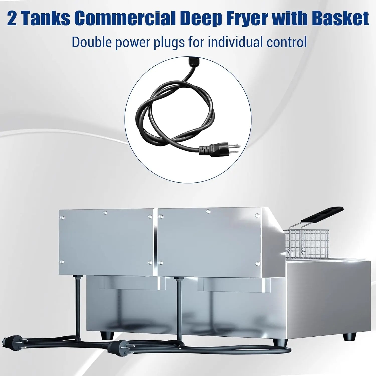 Commercial Electric Deep Fryer with Baskets