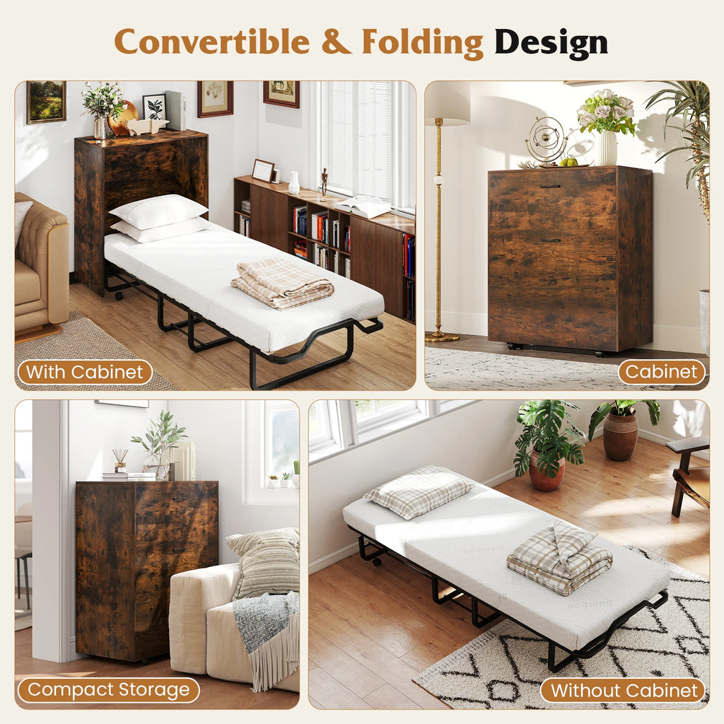 Cot Size Murphy Foldable Bed