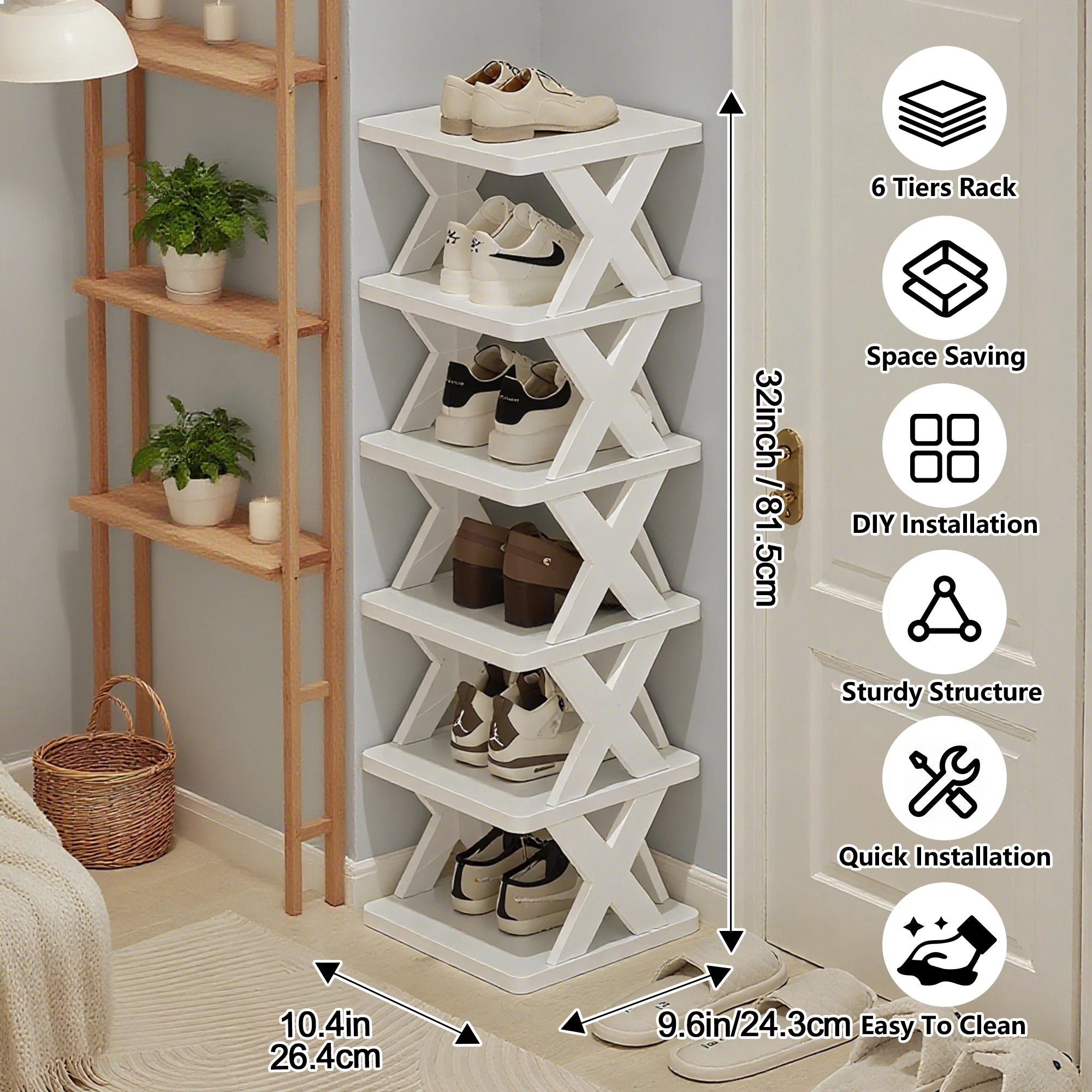 Shoe Rack Storage Organizer Detachable Multi Layer