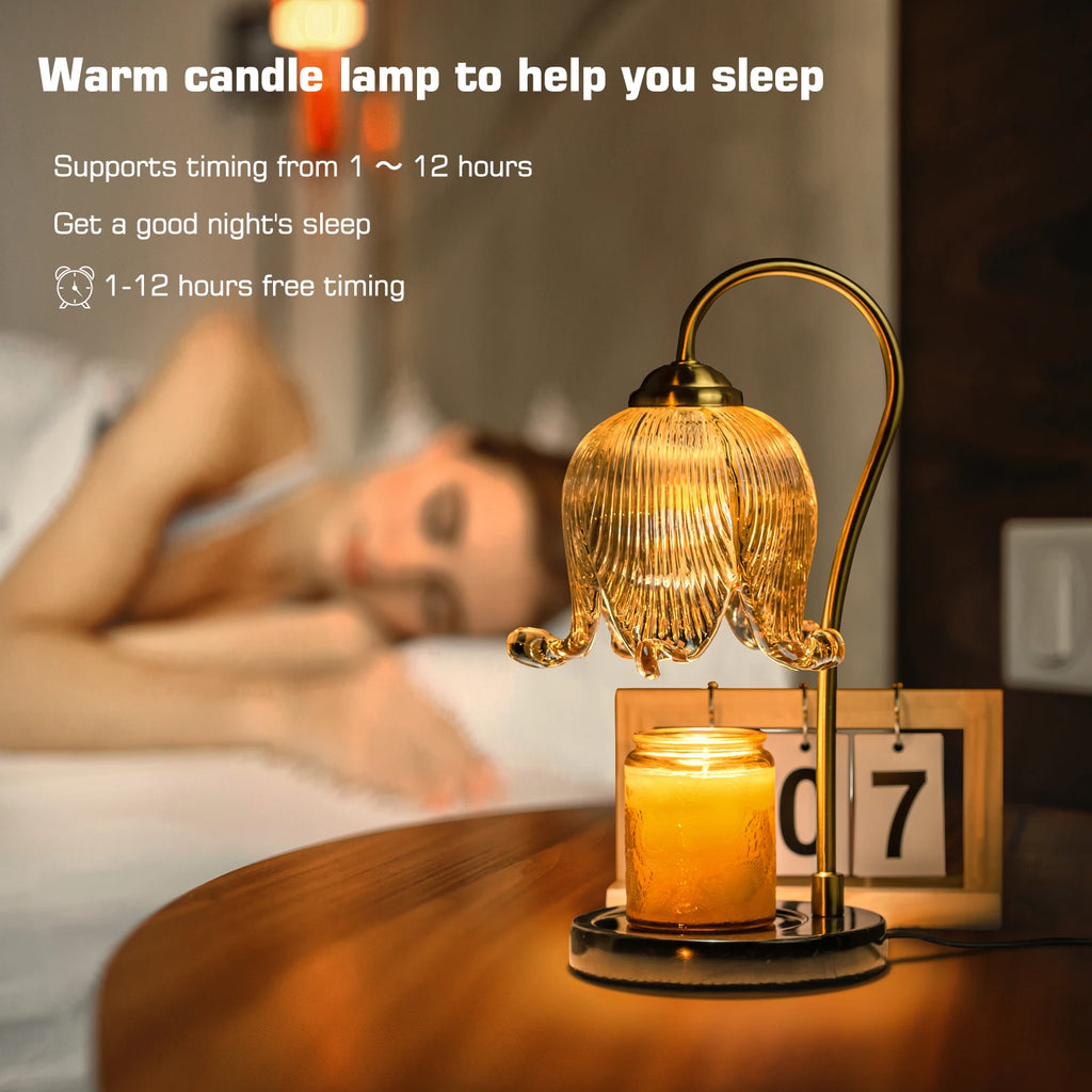Tulip Flower Warm Candle Lamp French