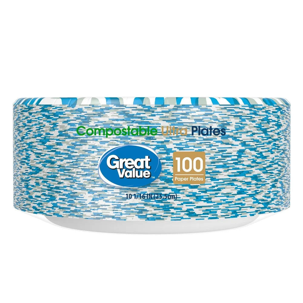 Ultra Compostable Paper Plates 10 Inch
