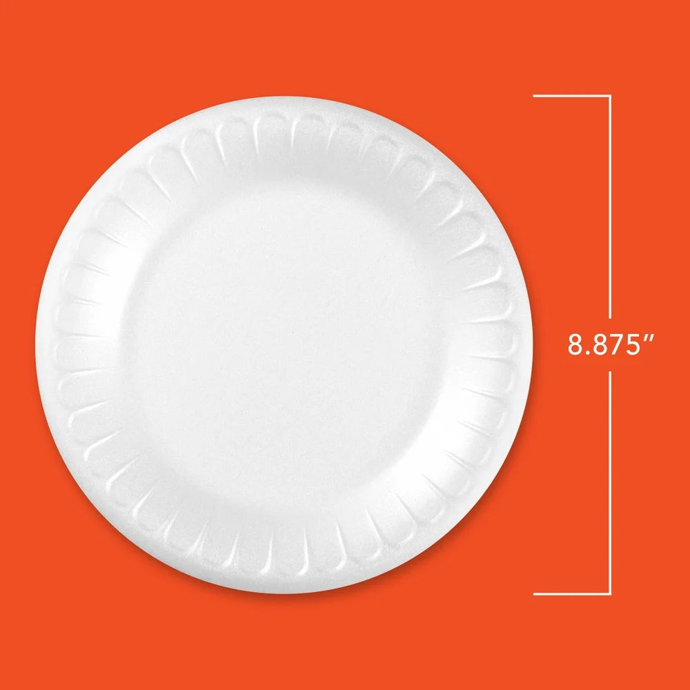 Disposable Foam Plates 9 Inch 150 Count