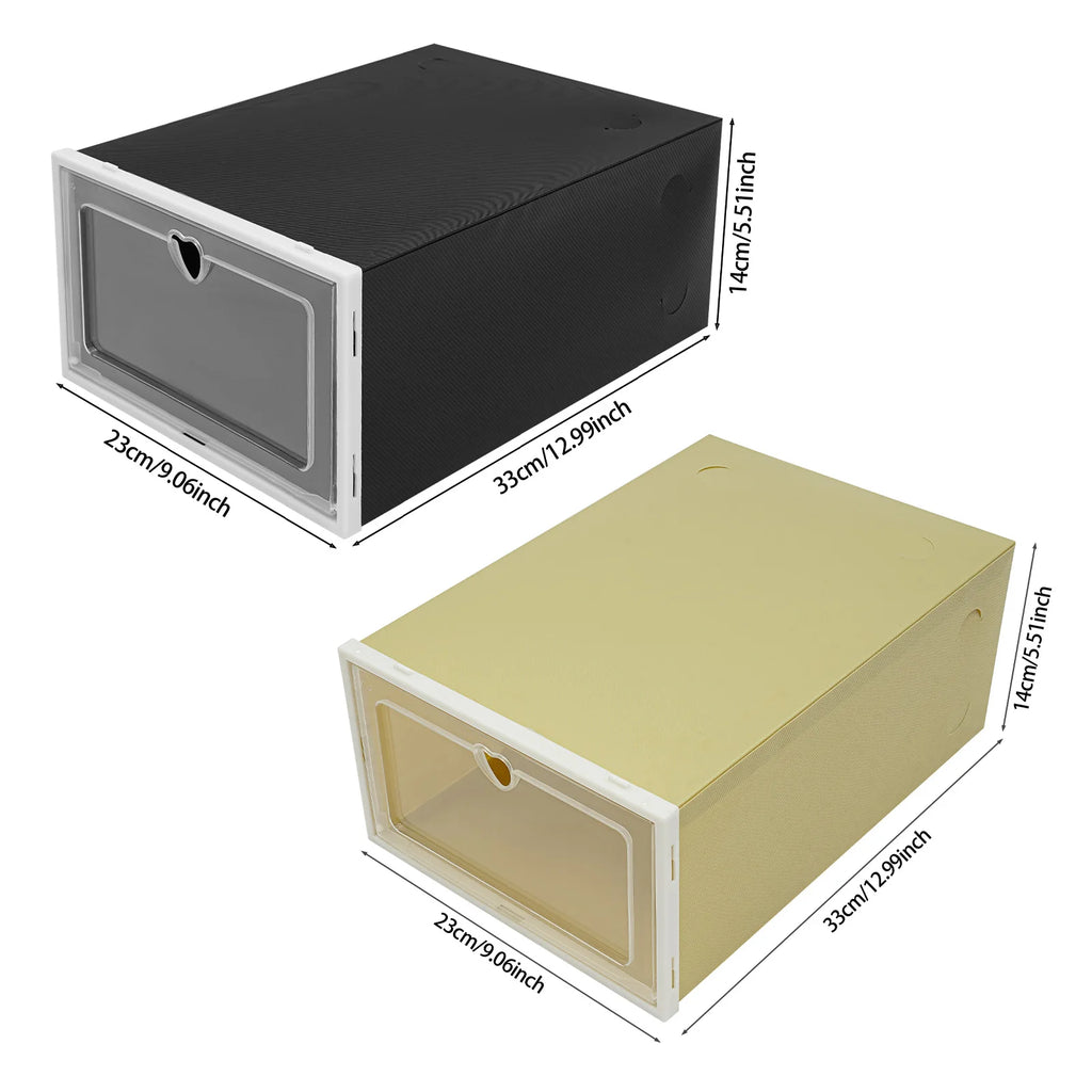 24Pcs Shoe Organizer Boxes Stackable