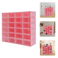 24Pcs Shoe Organizer Boxes Stackable