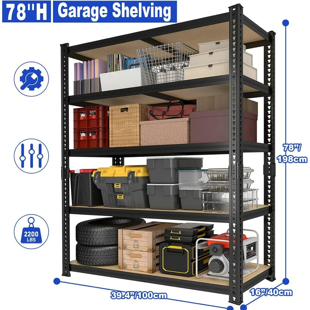 Heavy Duty Garage Shelves 2200 LBS
