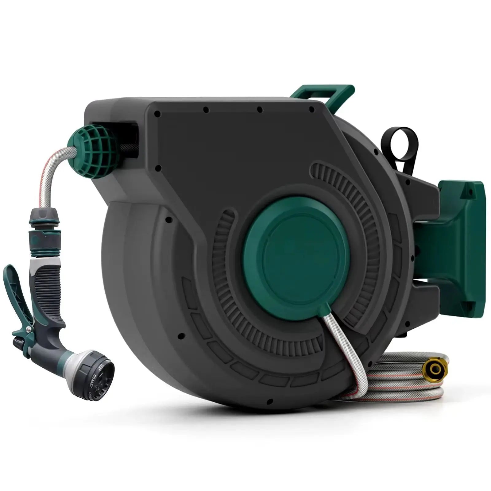 Retractable Garden Hose Reel 1/2 Inch x 130 ft, Wall Mounted