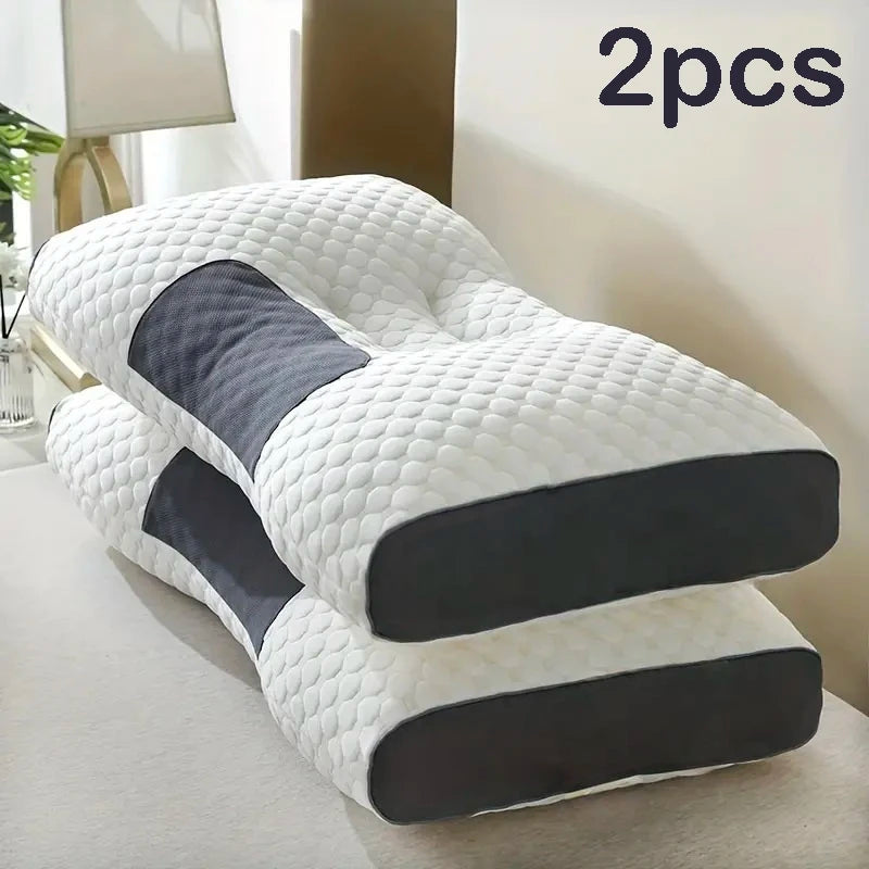 2pcs Massage Neck Pillows Adjustable Ergonomic