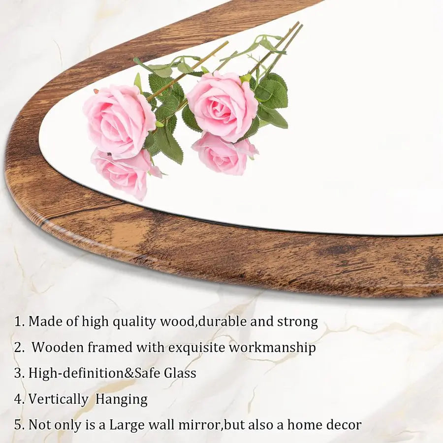 Wood Framed Mirror Full Length