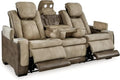 Power Reclining Sofa with Adjustable Headrest