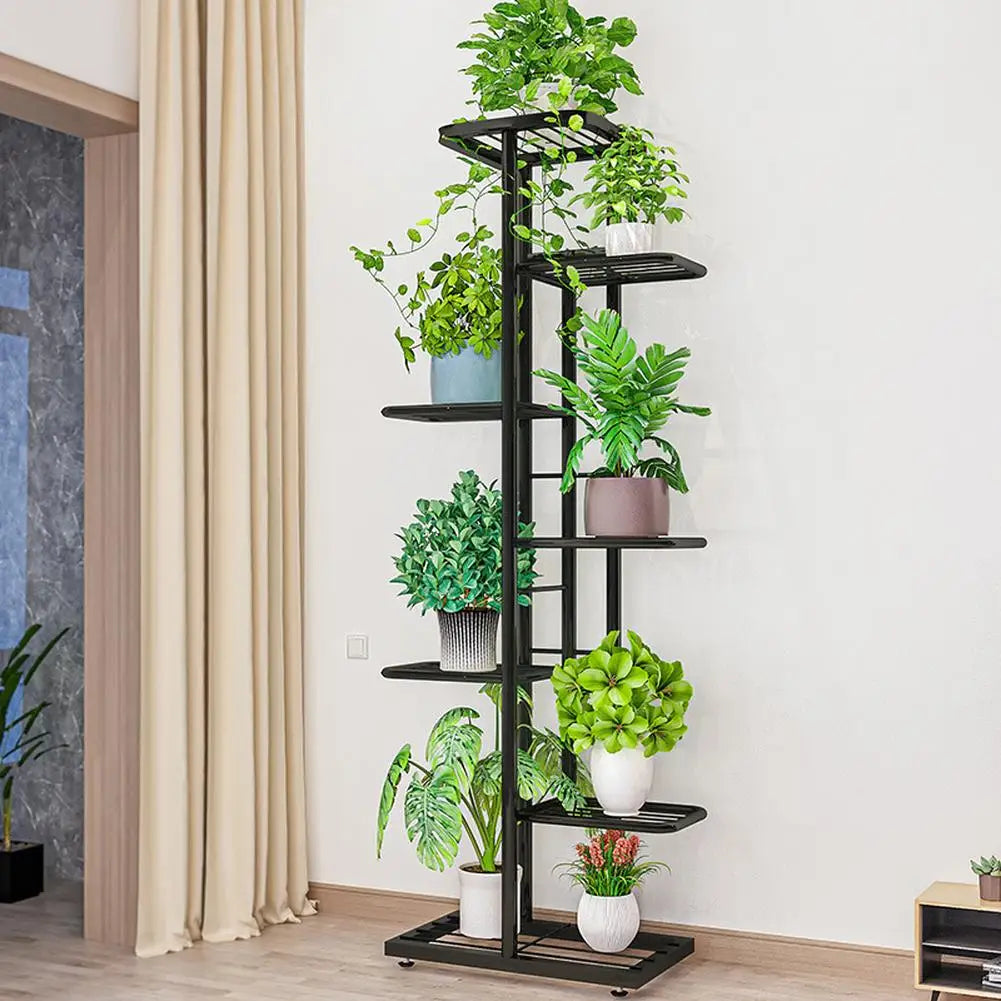 Metal Tiered Shelf Plant Rack for Patio Indoor Outdoor