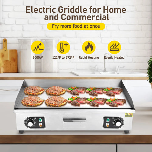 1500W 110V Commercial Electric Grill