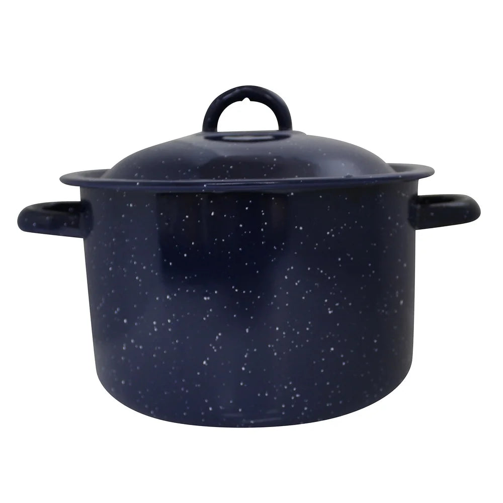 Enamel Stock Pot with Double Handles