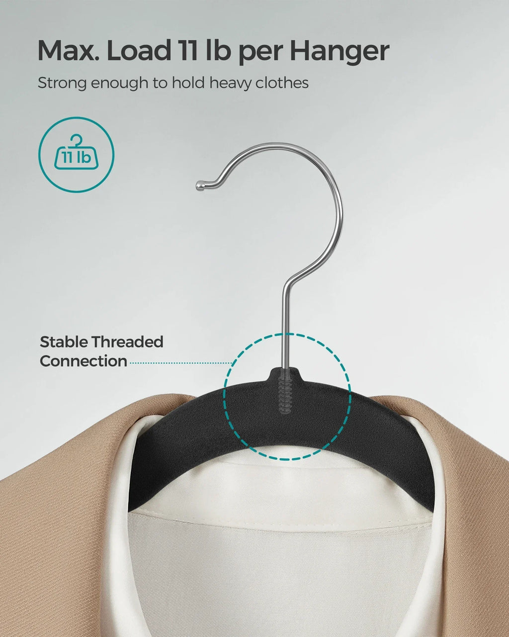Velvet Clothes Hangers 30/50 Pack Non-Slip