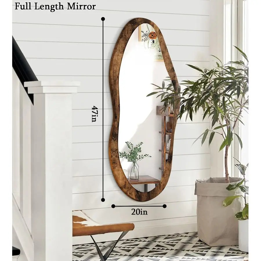 Wood Framed Mirror Full Length
