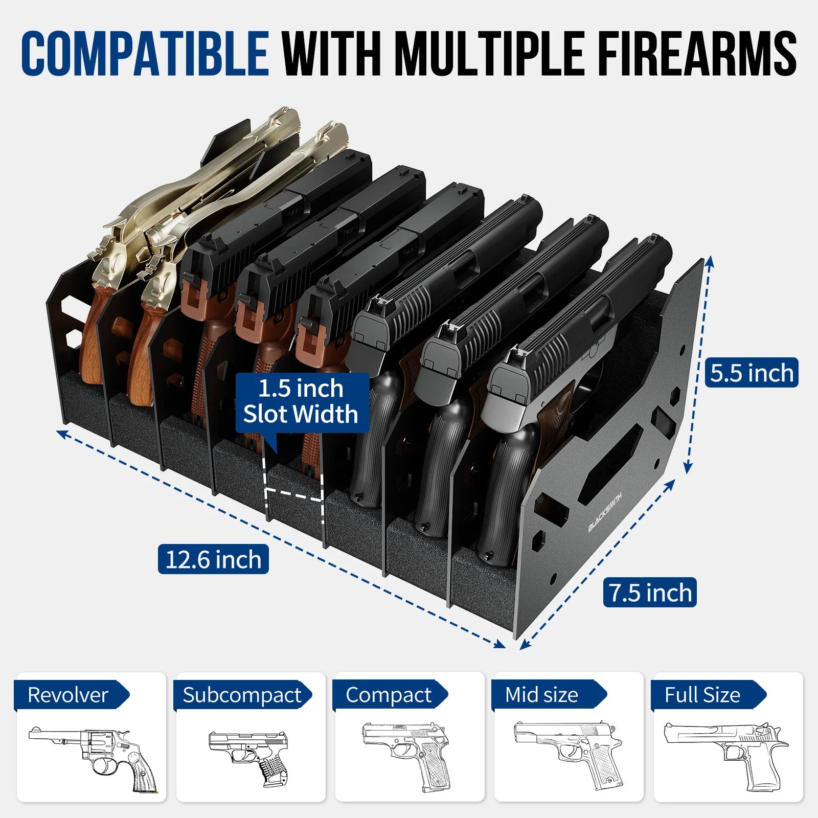 Blacksmith Pistol Holder Gun Rack