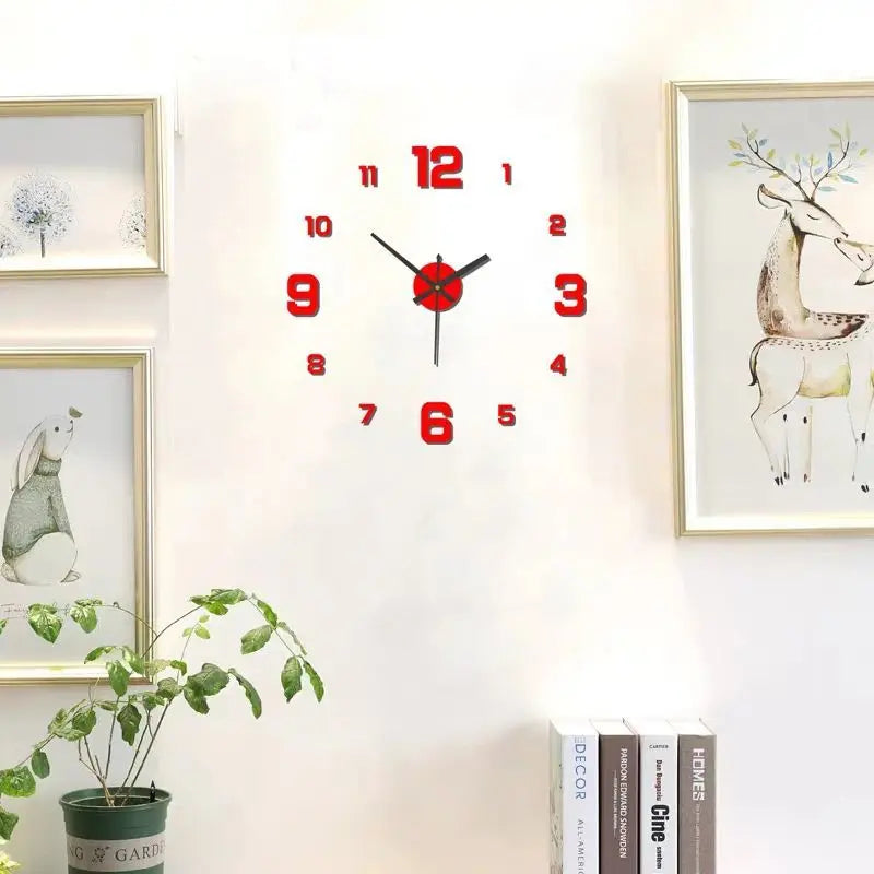 Creative Frameless Clock Living Room Office