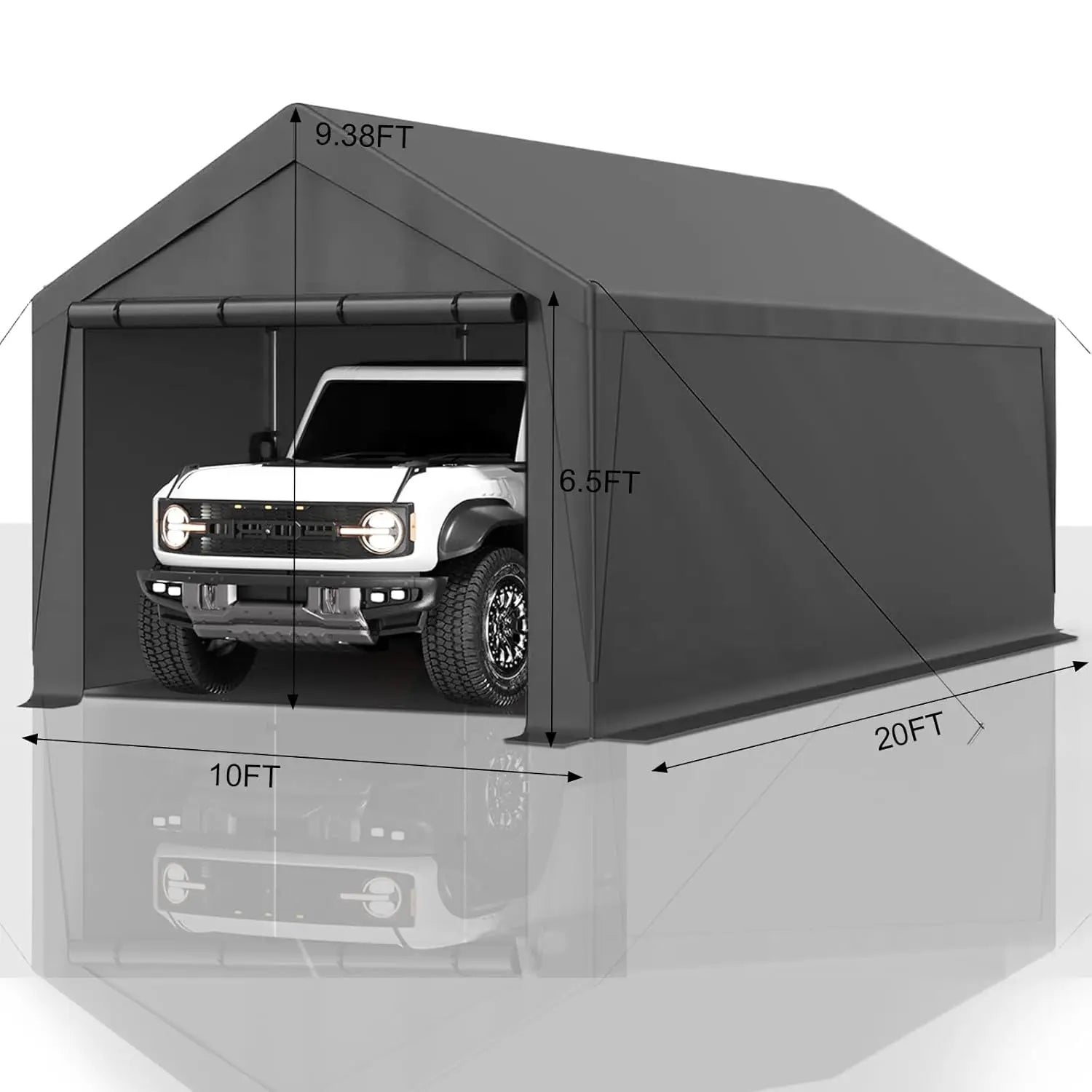 Carport 10x20 Ft Heavy Duty Carport Canopy