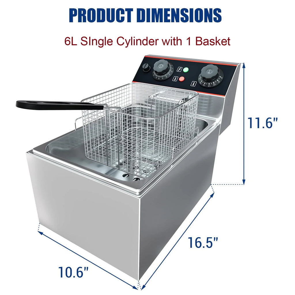 Commercial Electric Deep Fryer with Baskets
