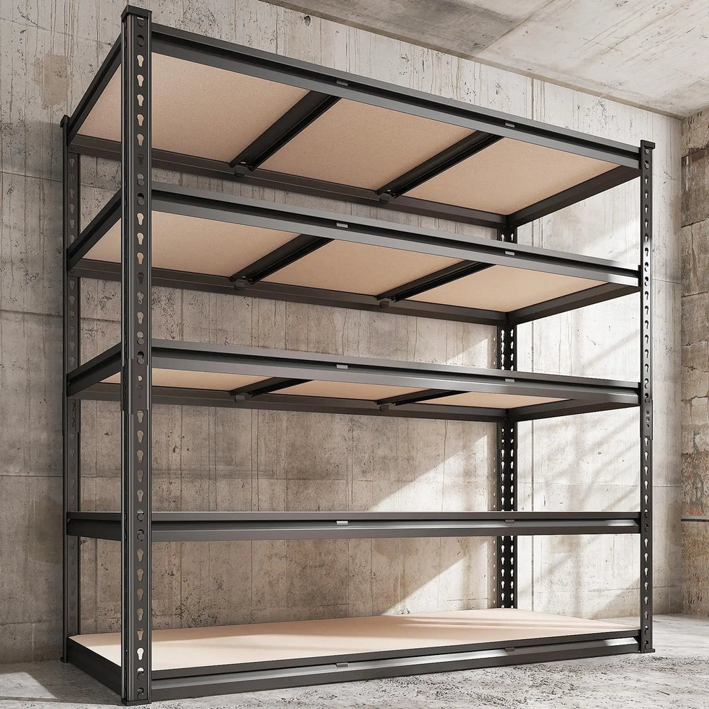 Adjustable Garage Storage Industrial Shelf,48"W x 24"D x 72"H