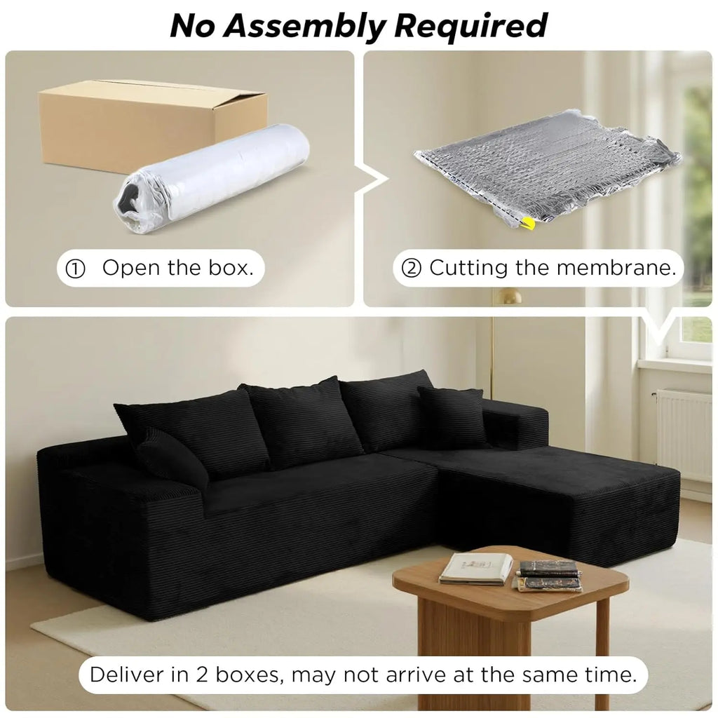 Boneless Couch for Living Room