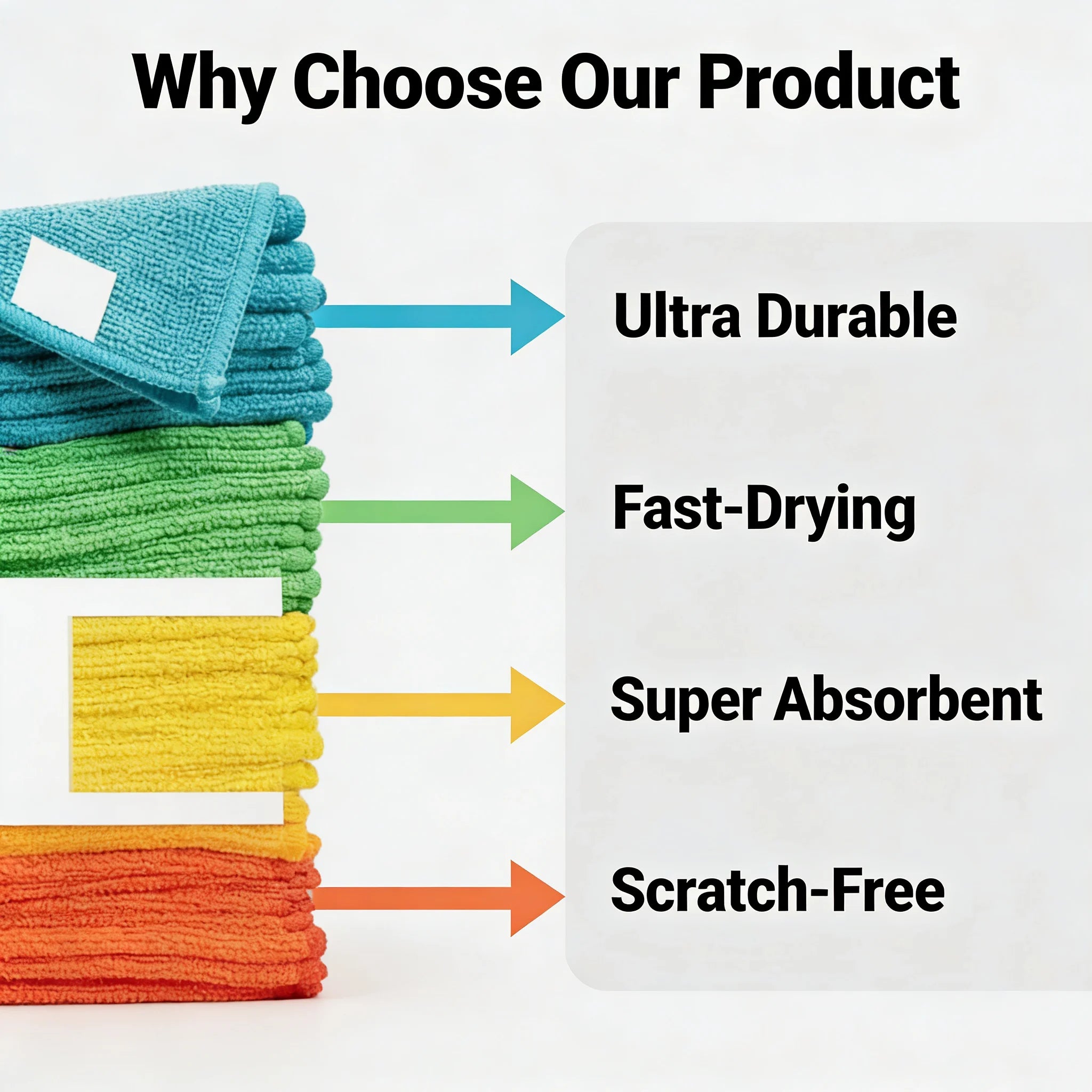 10 Pack Microfiber Cleaning Cloths