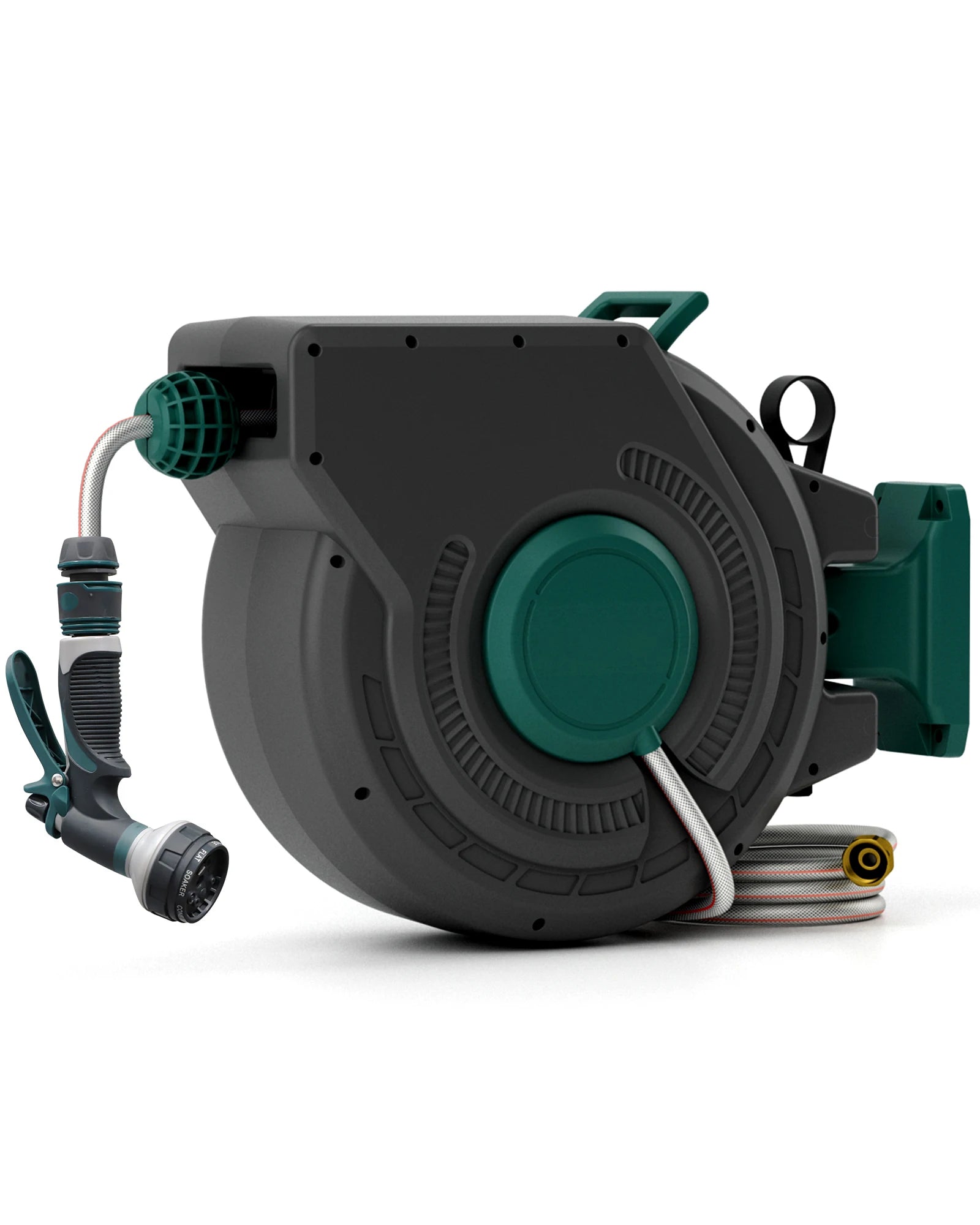 Retractable Garden Hose Reel 1/2 Inch x 130 ft, Wall Mounted