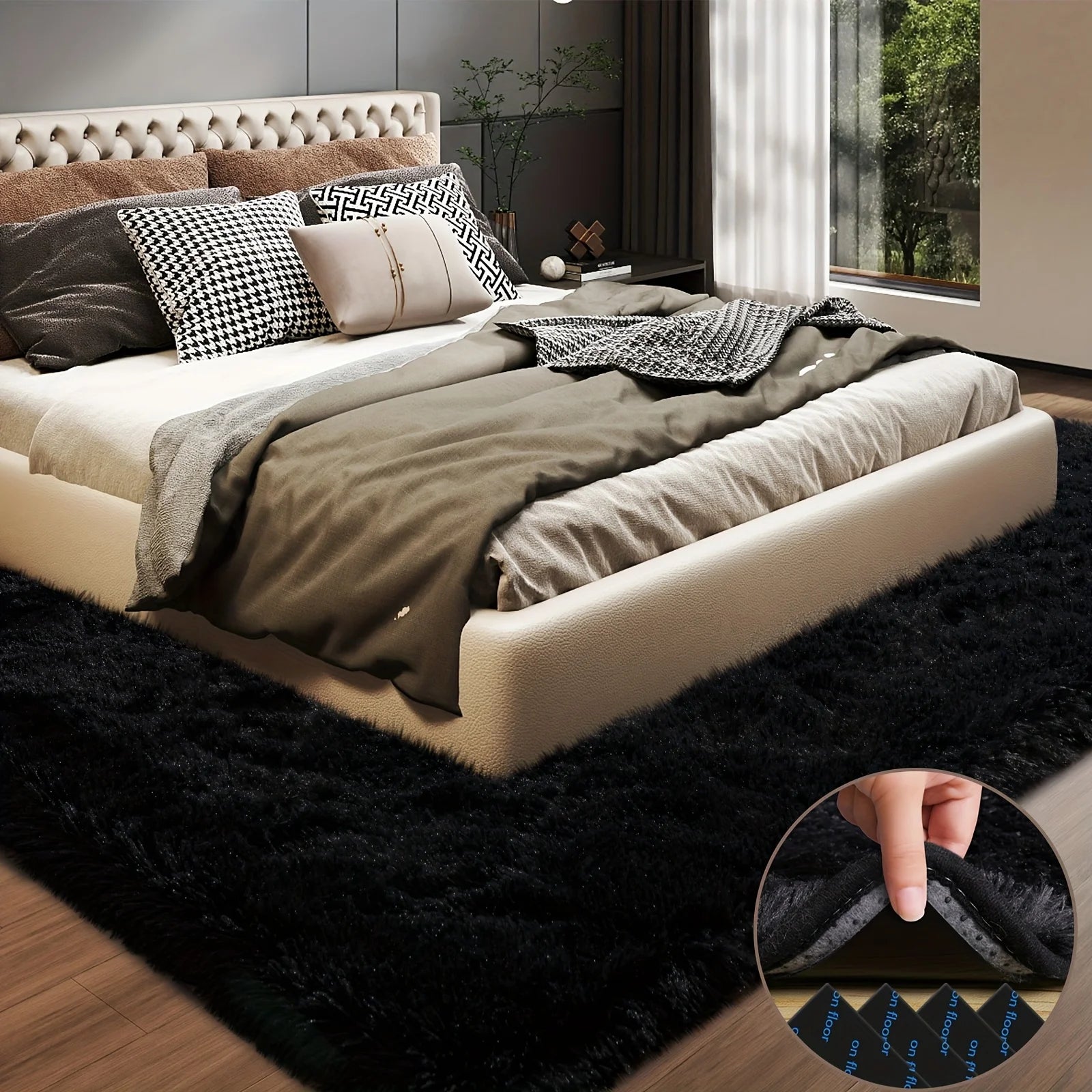 Plush Area Decorative Rug For Living Room