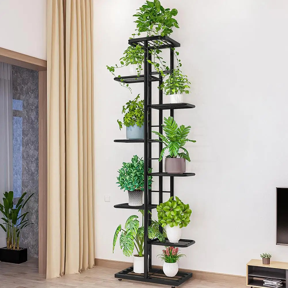 Metal Tiered Shelf Plant Rack for Patio Indoor Outdoor