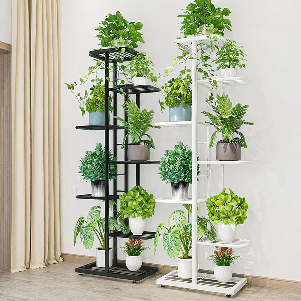 Metal Tiered Shelf Plant Rack for Patio Indoor Outdoor