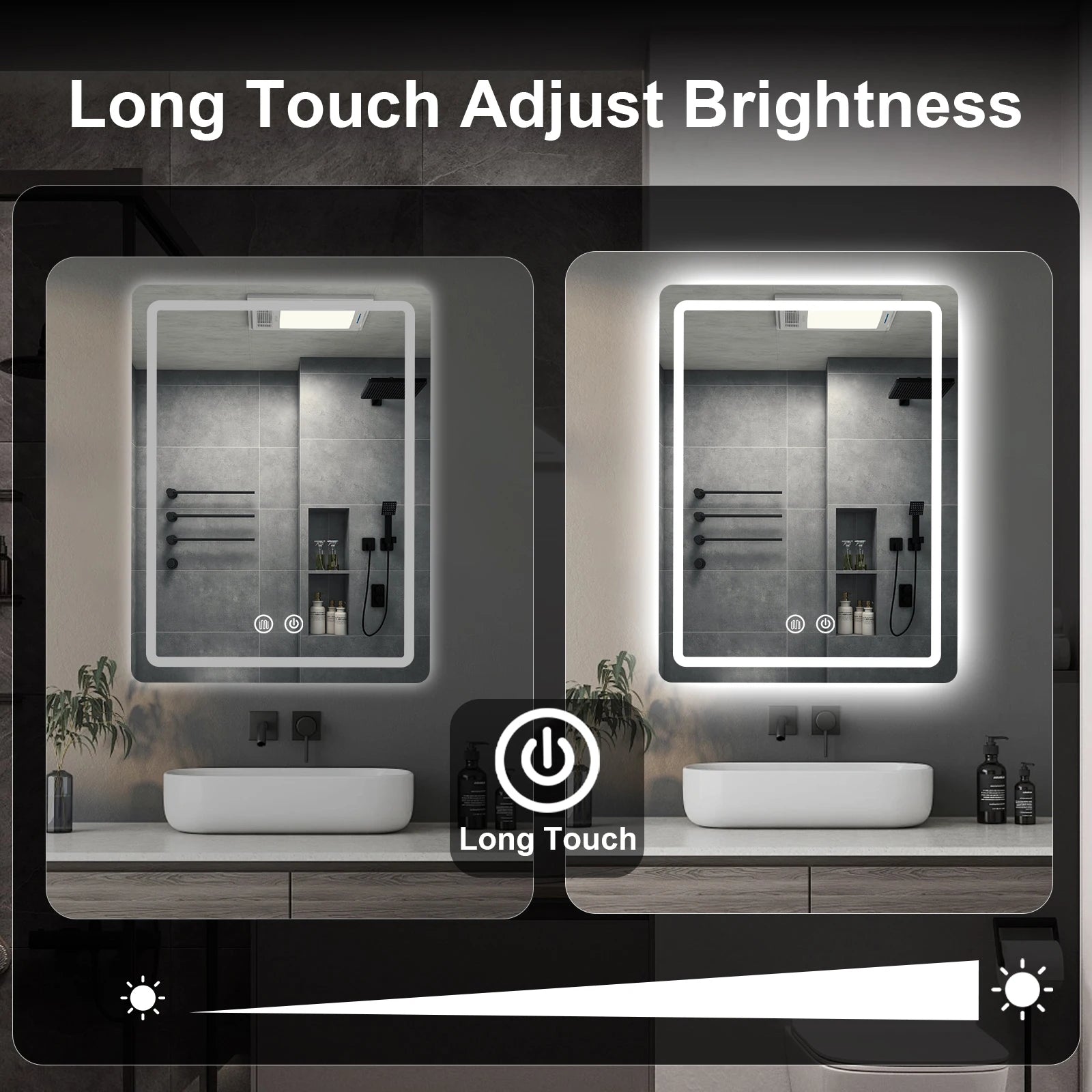 20x28 inch LED Bathroom Mirror Wall Mounted