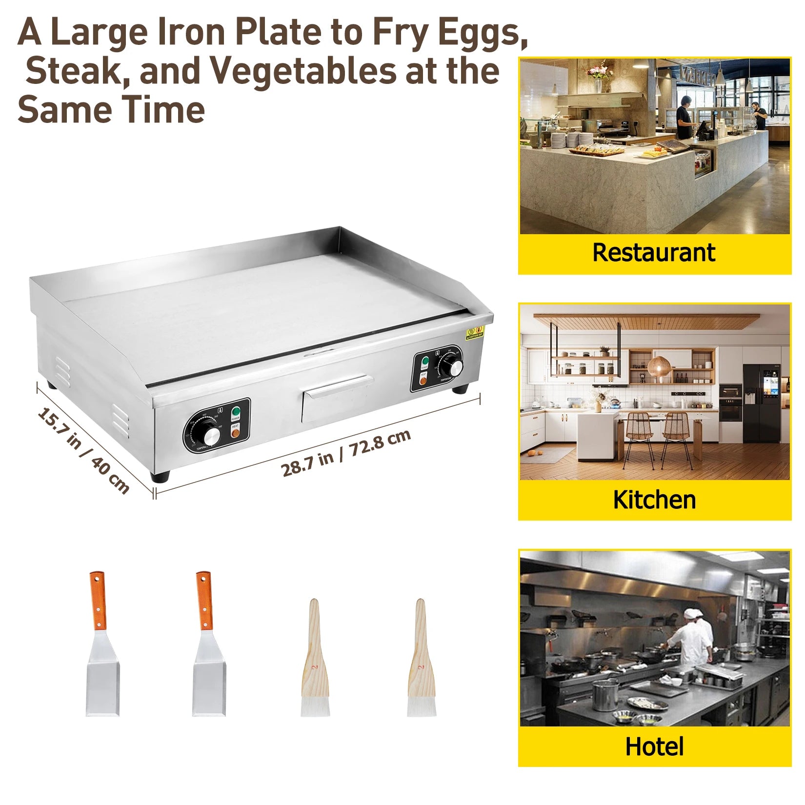 1500W 110V Commercial Electric Grill