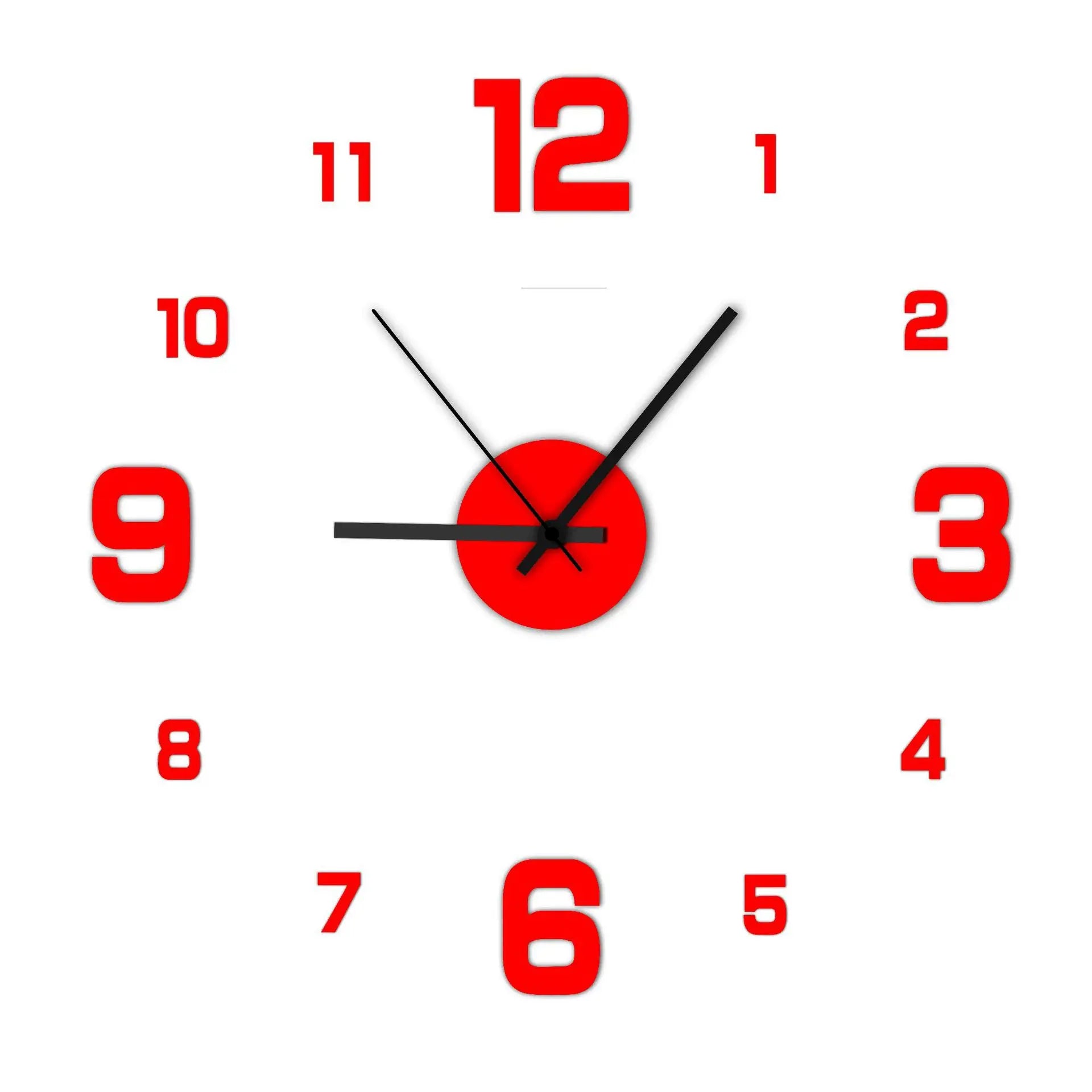 Creative Frameless Clock Living Room Office