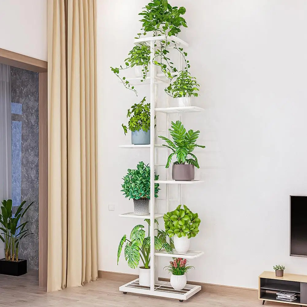 Metal Tiered Shelf Plant Rack for Patio Indoor Outdoor